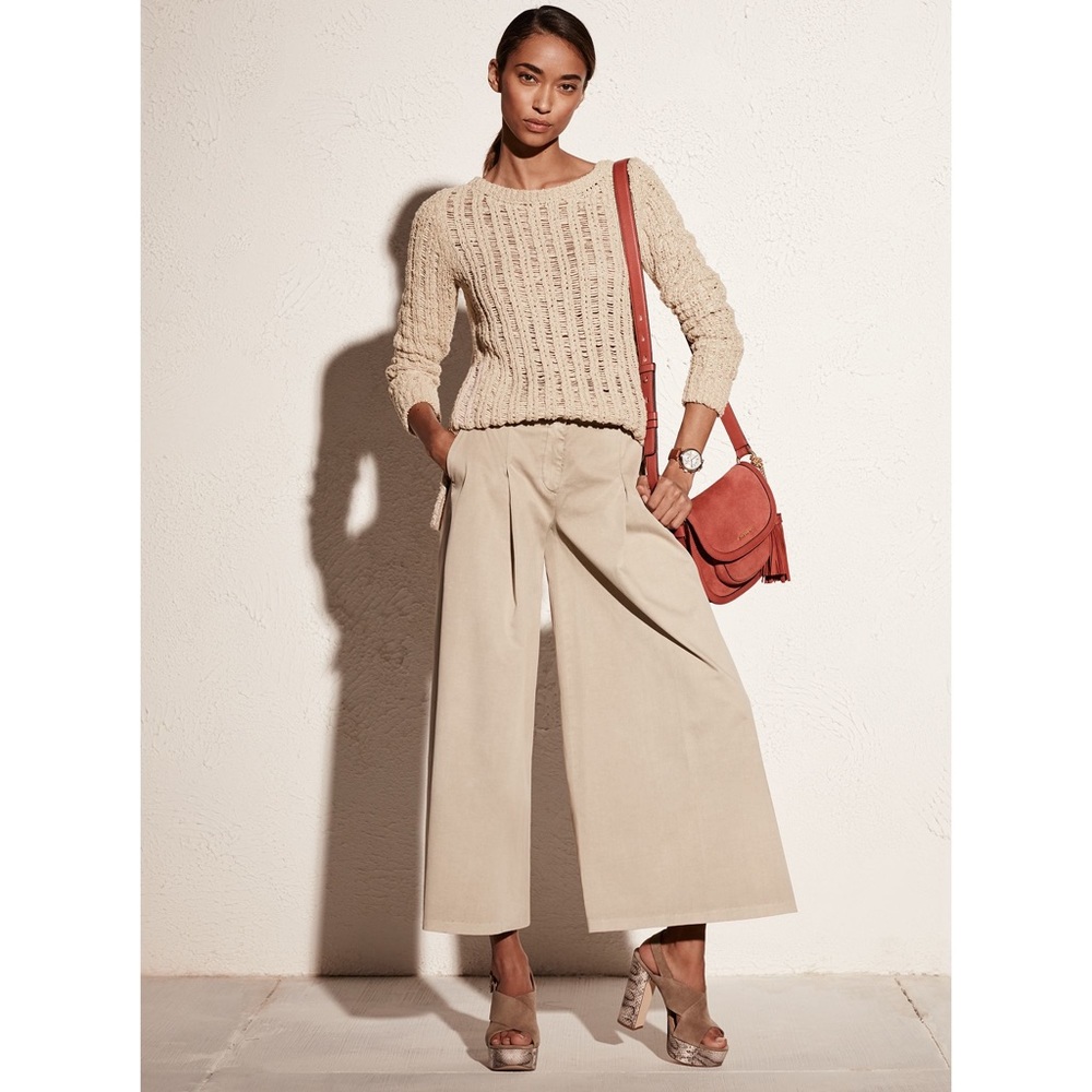 NWT Michael Kors Pleated High Waist Culotte Pants6